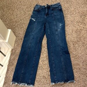 Mica dark denim Straight Leg Jeans